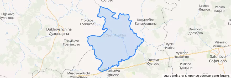 Mapa de ubicacion de Михейковское сельское поселение.