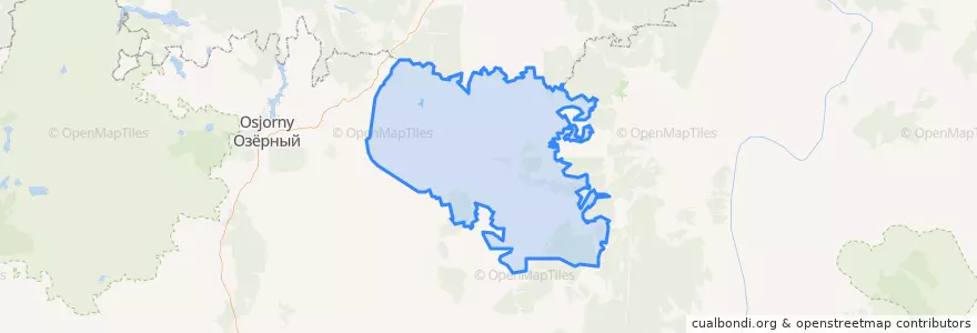 Mapa de ubicacion de Богдановское сельское поселение.