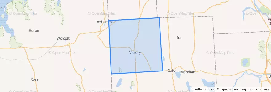 Mapa de ubicacion de Town of Victory.