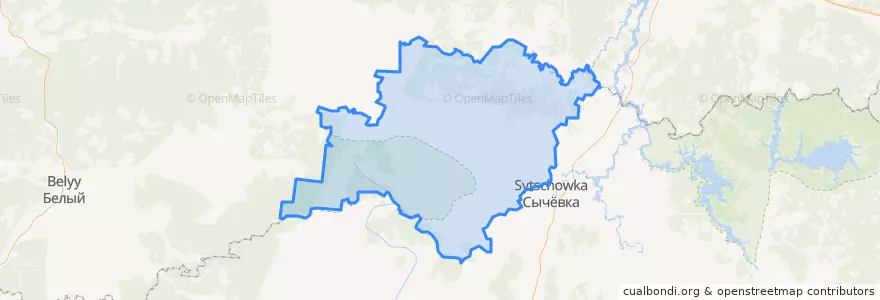 Mapa de ubicacion de Караваевское сельское поселение.
