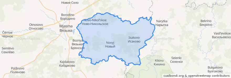 Mapa de ubicacion de Степаниковское сельское поселение.
