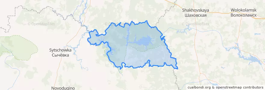 Mapa de ubicacion de Кармановское сельское поселение.