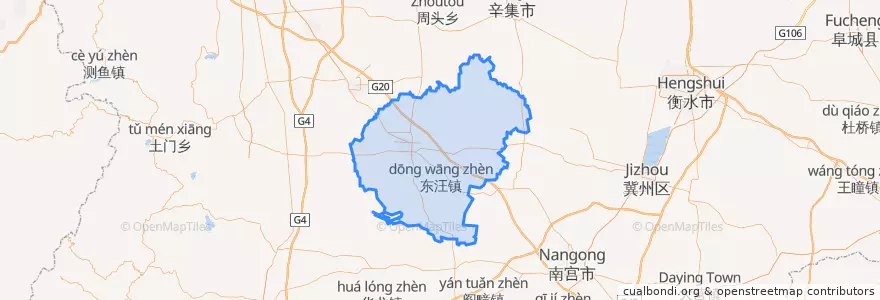 Mapa de ubicacion de 宁晋县.