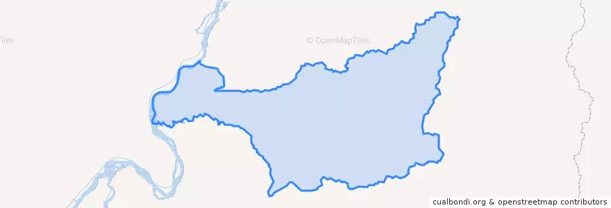 Mapa de ubicacion de городское поселение Эльдикан.