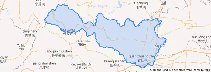 Mapa de ubicacion de Neiqiu County.