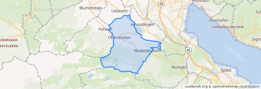 Mapa de ubicacion de Stocken-Höfen.