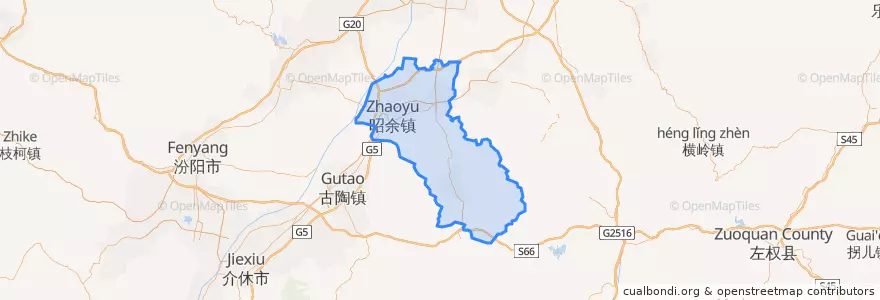 Mapa de ubicacion de Qi County.