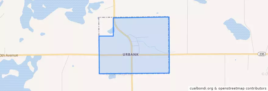 Mapa de ubicacion de Urbank.