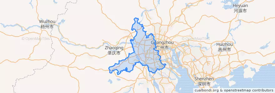 Mapa de ubicacion de 佛山市.