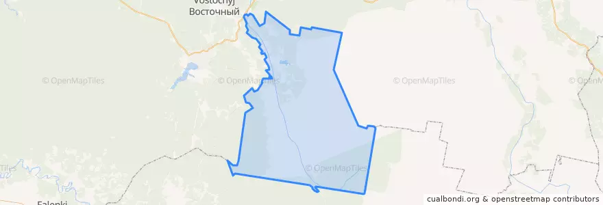 Mapa de ubicacion de Залазнинское сельское поселение.