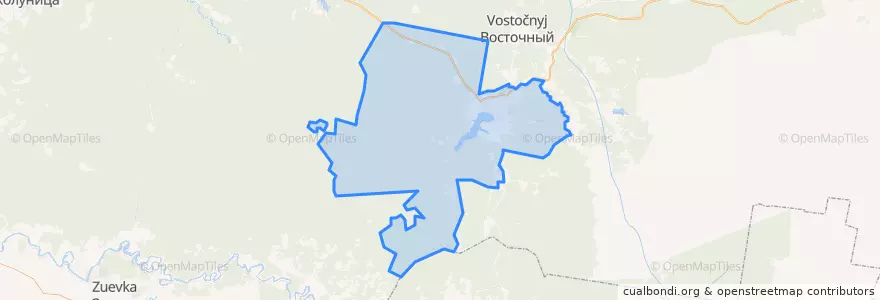 Mapa de ubicacion de Омутнинское городское поселение.