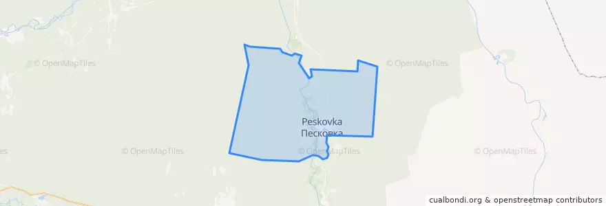 Mapa de ubicacion de Песковское городское поселение.