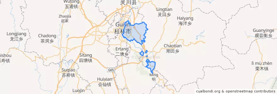 Mapa de ubicacion de Qixing District.