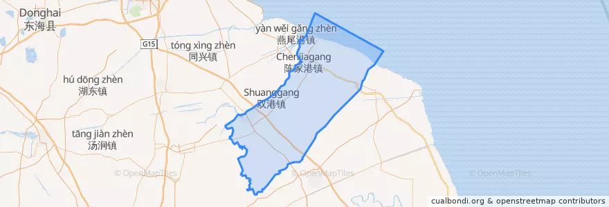 Mapa de ubicacion de 响水县 (Xiangshui).