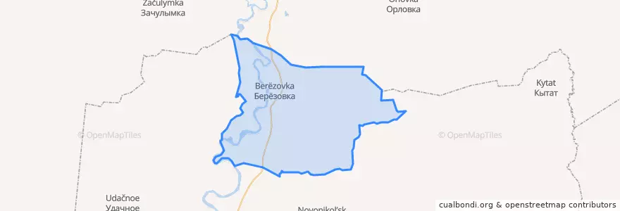 Mapa de ubicacion de Берёзовский сельсовет.