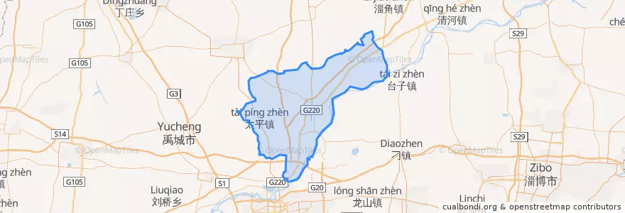 Mapa de ubicacion de Jiyang District.