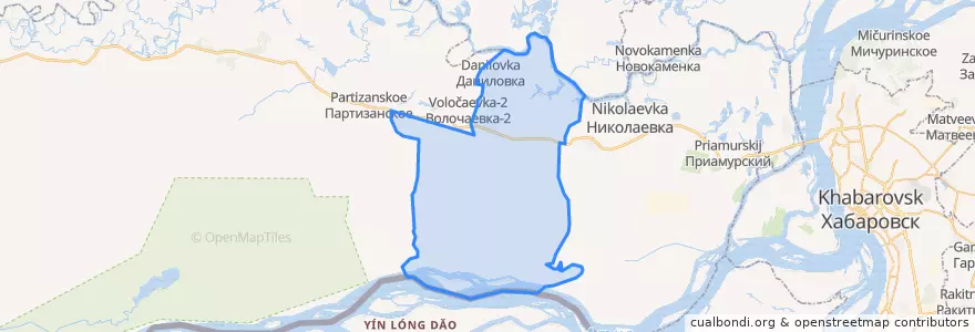 Mapa de ubicacion de Камышовское сельское поселение.