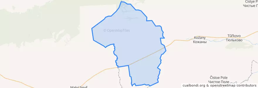 Mapa de ubicacion de Петропавловский сельсовет.