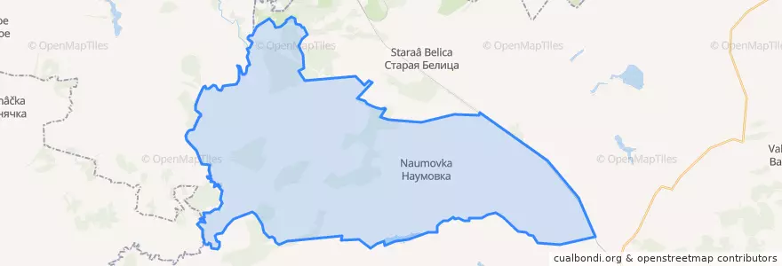 Mapa de ubicacion de Наумовский сельсовет.