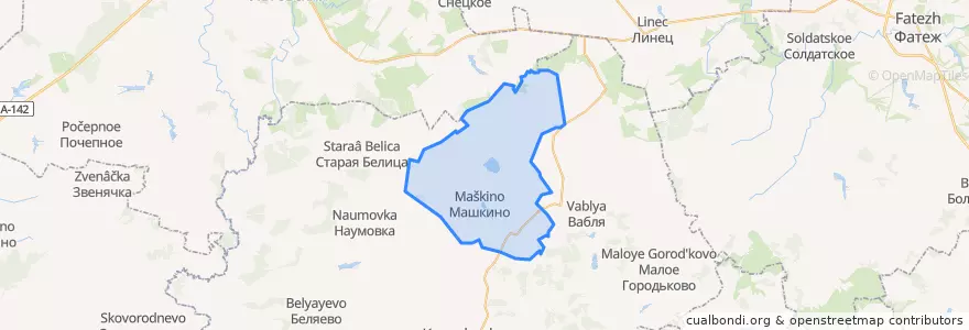 Mapa de ubicacion de Машкинский сельсовет.