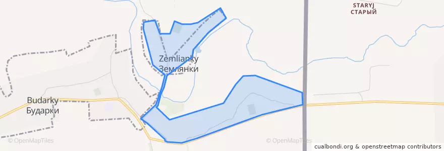 Mapa de ubicacion de Землянки.
