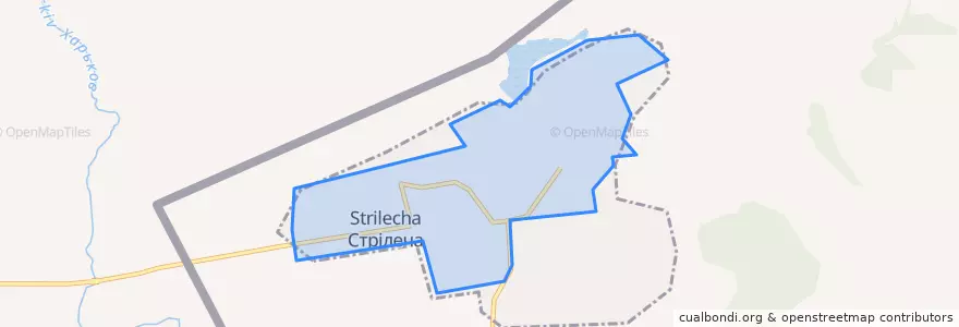 Mapa de ubicacion de Стрілеча.