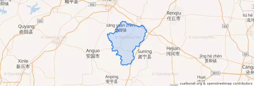 Mapa de ubicacion de 蠡县.