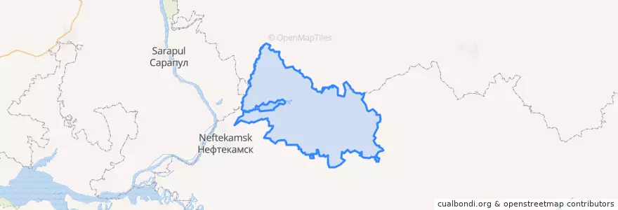 Mapa de ubicacion de Янаульский район.