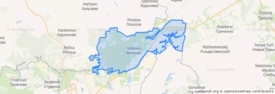 Mapa de ubicacion de Волковский сельсовет.