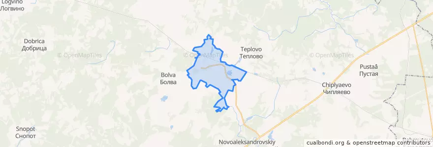 Mapa de ubicacion de городское поселение Спас-Деменск.