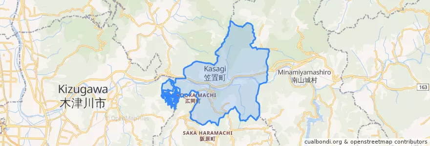 Mapa de ubicacion de Касаги.