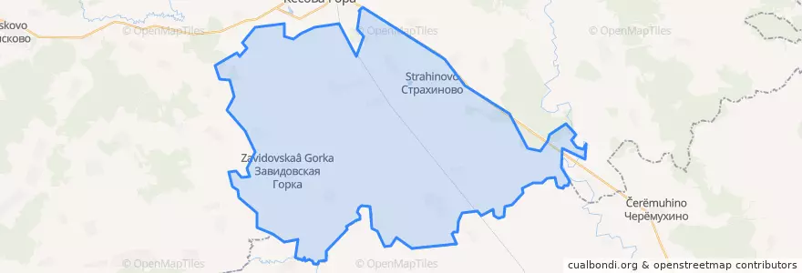 Mapa de ubicacion de Елисеевское сельское поселение.