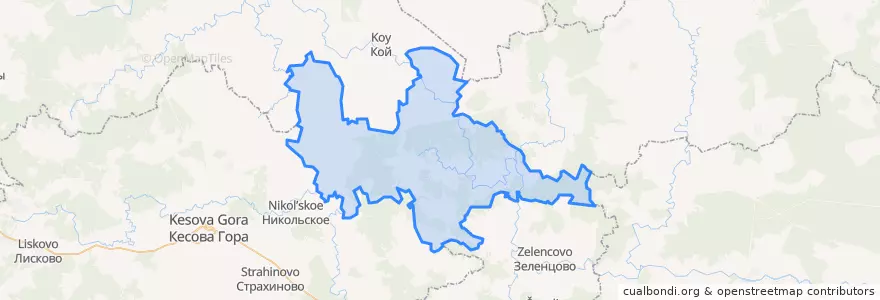 Mapa de ubicacion de Феневское сельское поселение.