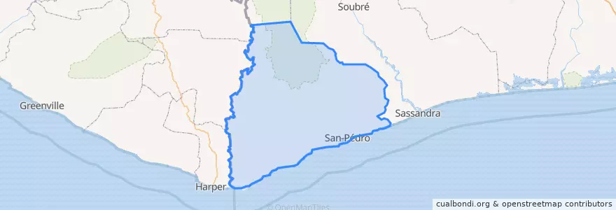 Mapa de ubicacion de سان بيدرو.