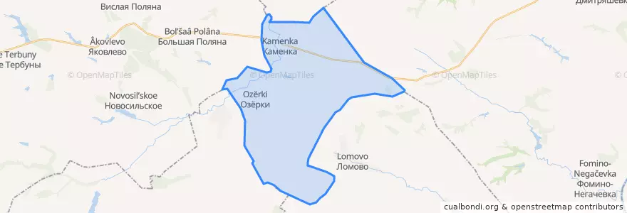 Mapa de ubicacion de Озёрский сельсовет.