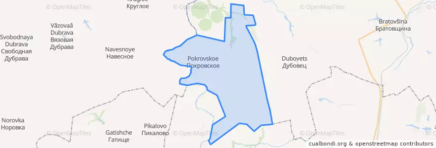 Mapa de ubicacion de Покровский сельсовет.
