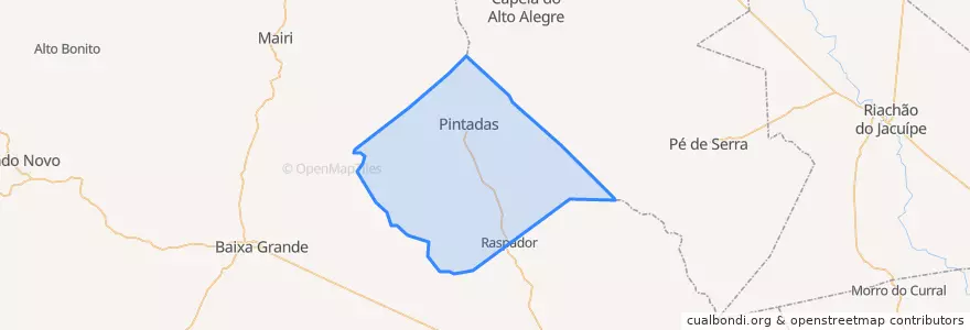 Mapa de ubicacion de Pintadas.