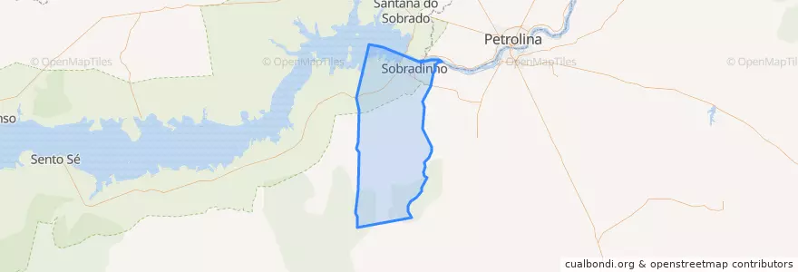 Mapa de ubicacion de Sobradinho.