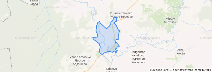 Mapa de ubicacion de Темниковское городское поселение.