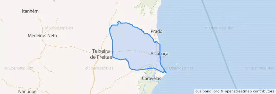 Mapa de ubicacion de Alcobaça.