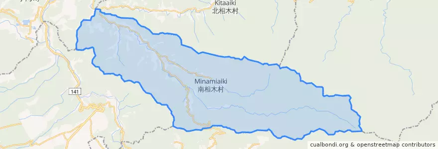Mapa de ubicacion de 南相木村.
