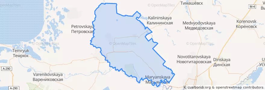 Mapa de ubicacion de Красноармейский район.