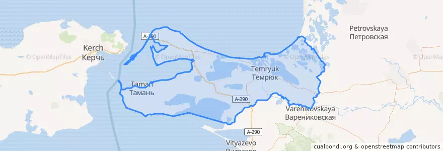 Mapa de ubicacion de Temryuksky District.