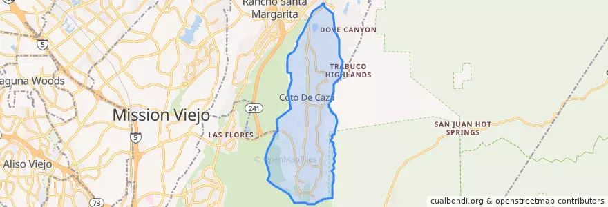 Mapa de ubicacion de Coto de Caza.