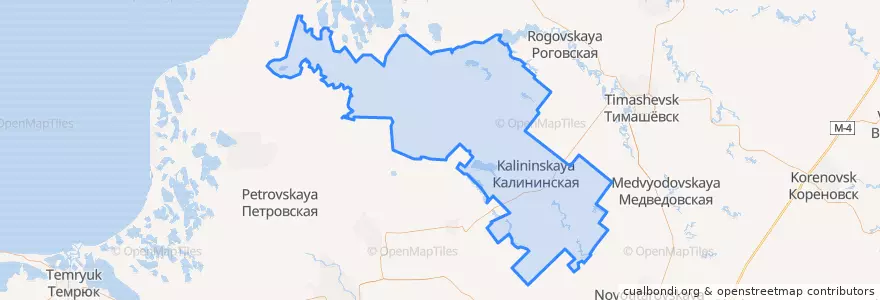 Mapa de ubicacion de Калининский район.