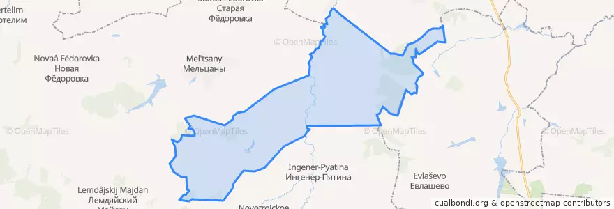 Mapa de ubicacion de Шигоньское сельское поселение.