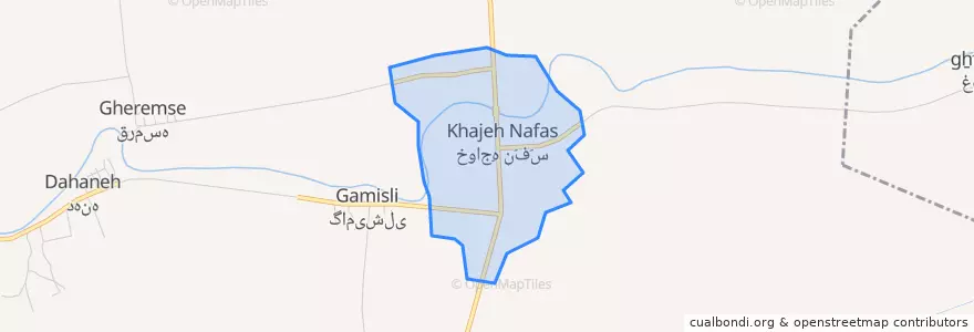 Mapa de ubicacion de خواجه نفس.