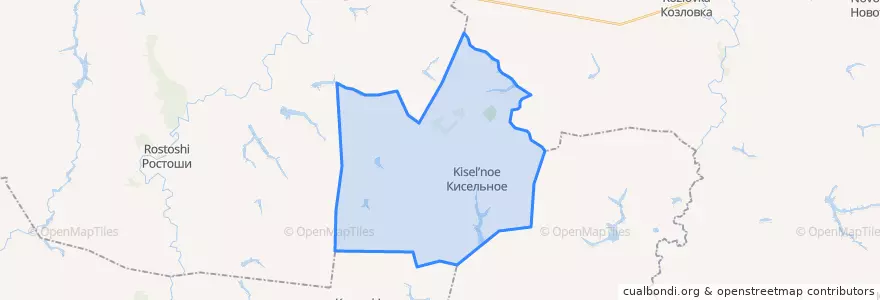 Mapa de ubicacion de Киселинское сельское поселение.