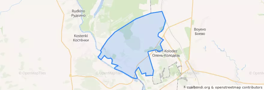 Mapa de ubicacion de Каменно-Верховское сельское поселение.