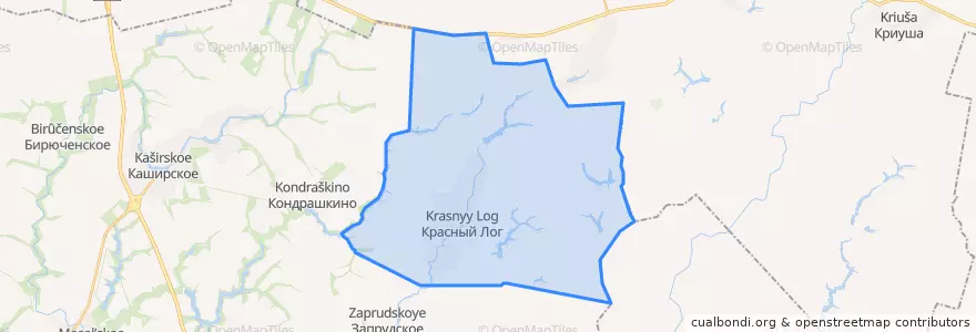 Mapa de ubicacion de Краснологское сельское поселение.